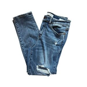Judy Blue Slim Fit Jeans Size 7/28 Distressed Medium Wash Denim‎ JB88372